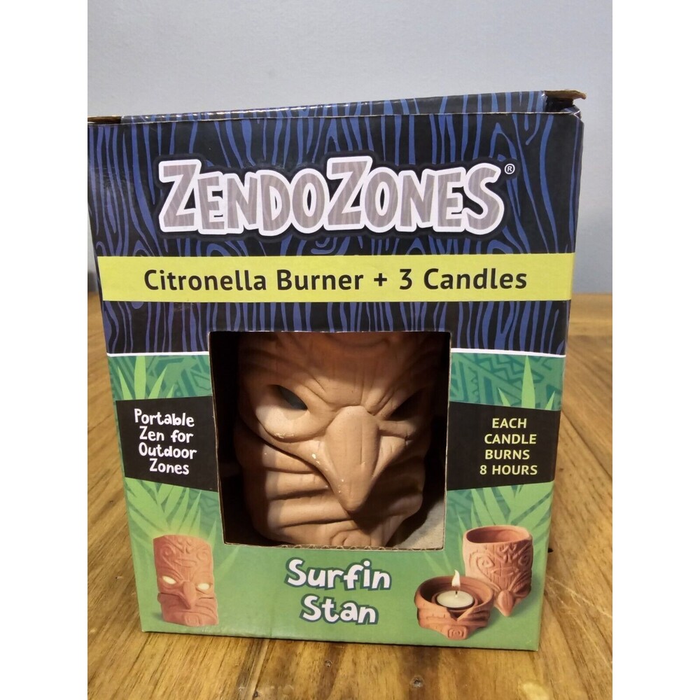 ZendoZones Surfin Stan Terracotta Citronella Luminary